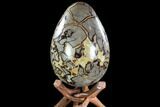 Huge, Polished Septarian Egg ( Lbs) - Madagascar #107181-2